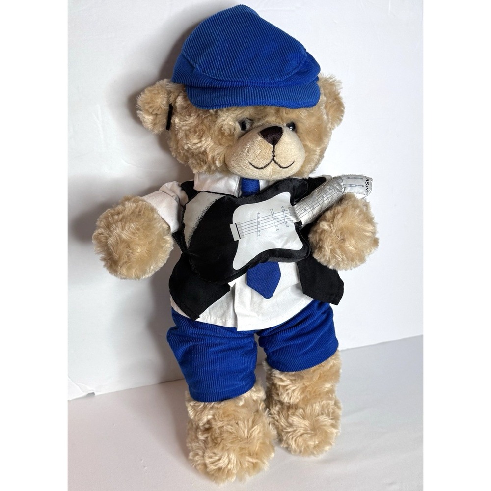 Build A Bear Rock Roll Guitarist Looks Like Angus‎ Young Guitar Schoolboy CLEAN